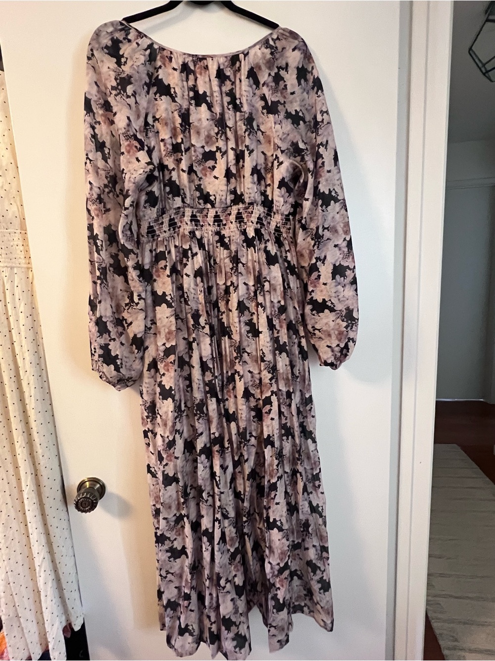 In Loom - Floral Print Maxi Dress - blush, cream, black - NWT - Picture 2 of 11